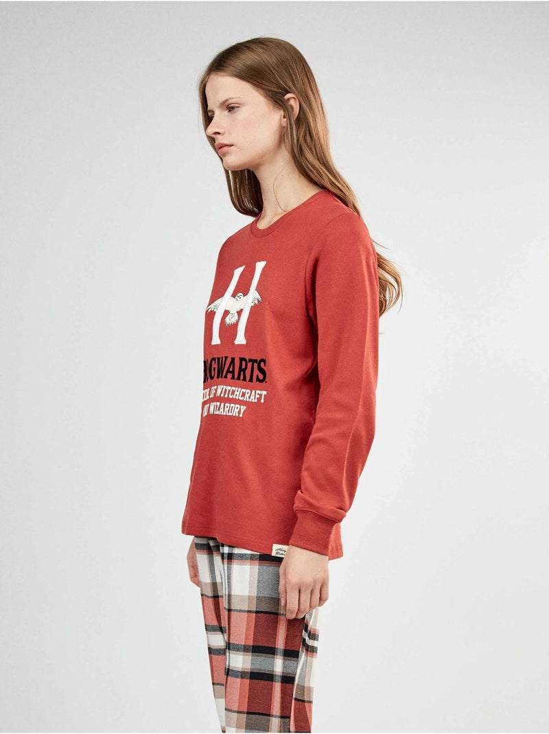 Pijama harry potter en tejido de punto interlock Terracota - Kiabi