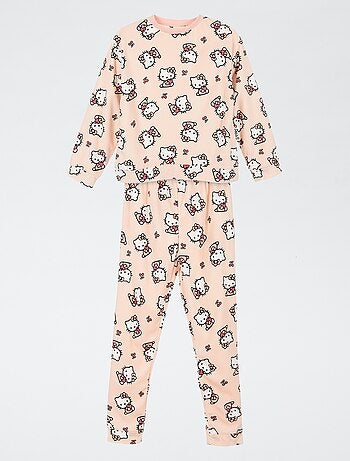 Pijama 'Hello Kitty' 2 piezas - Camiseta de manga larga + pantalón