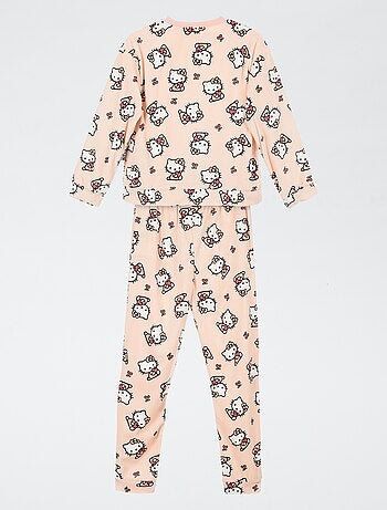 Pijama 'Hello Kitty' 2 piezas - Camiseta de manga larga + pantalón