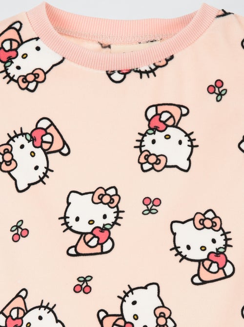 Pijama 'Hello Kitty' 2 piezas - Camiseta de manga larga + pantalón - Kiabi