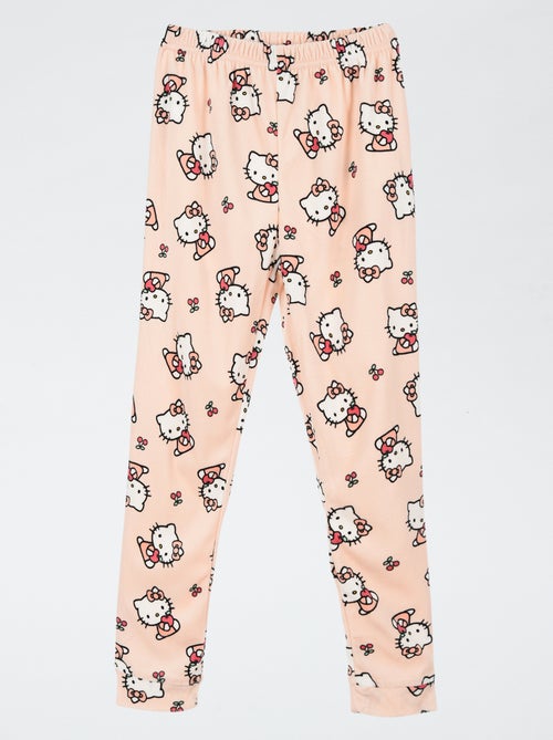 Pijama 'Hello Kitty' 2 piezas - Camiseta de manga larga + pantalón - Kiabi