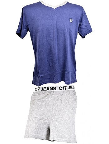 Pijama Hombre C17 JEANS en Algodón -Calidez, Suavidad y Confort-