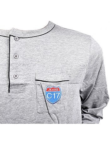 Pijama Hombre C17 JEANS en Algodón -Calidez, Suavidad y Confort-