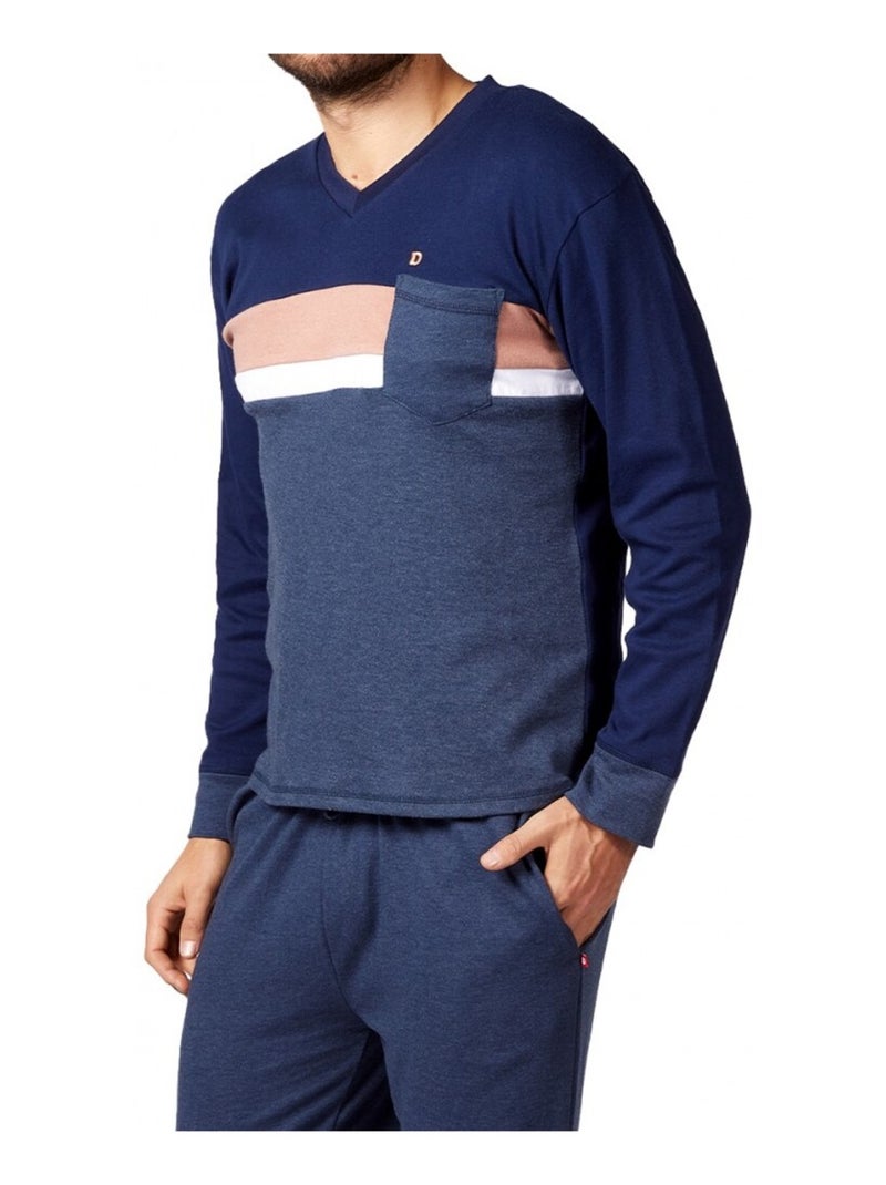 Pijama hombre DODO HOMEWEAR Azul Multicolor Azul - Kiabi