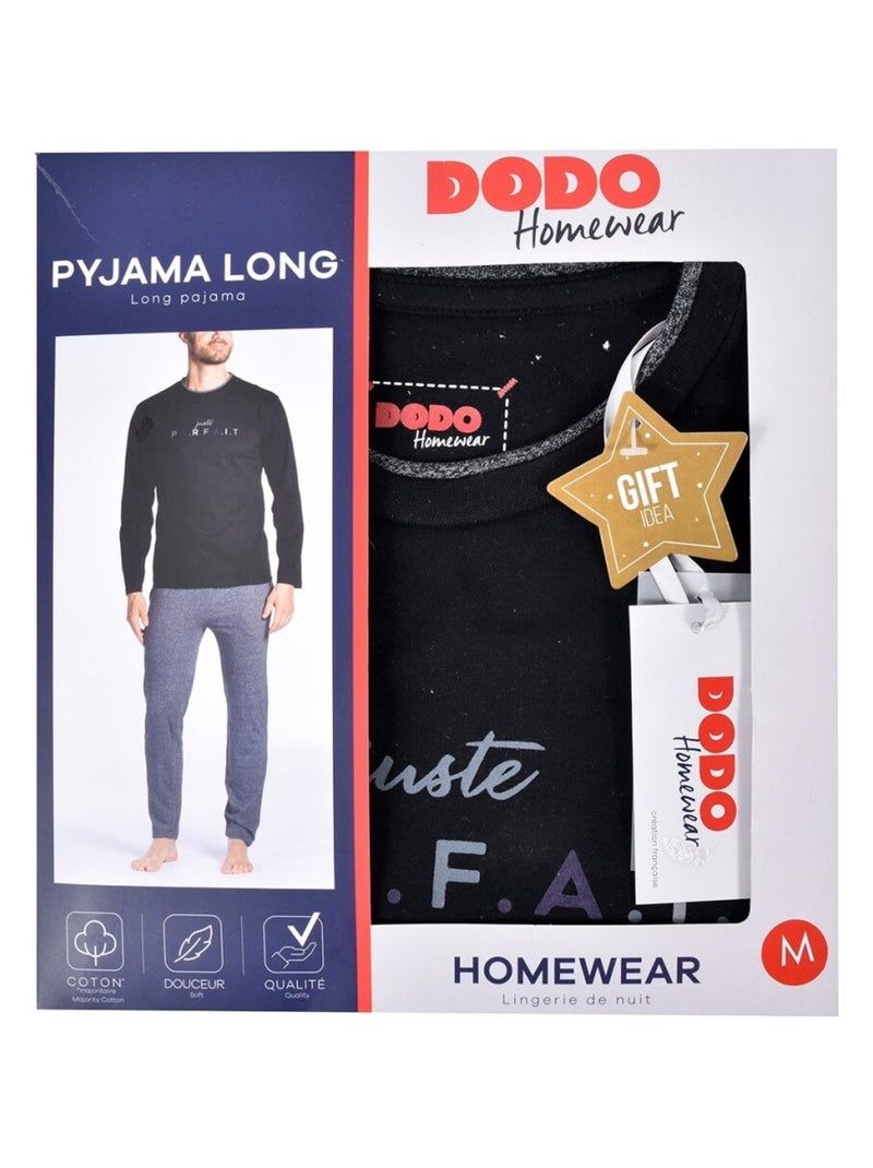 Pijama hombre DODO HOMEWEAR Negro - Kiabi
