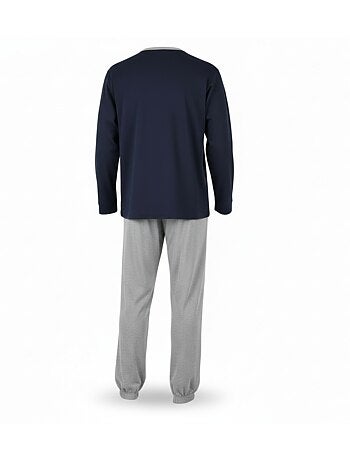 Pijama hombre forrado polar escudo bordado ozabi