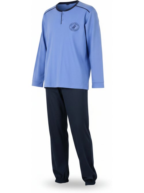 Pijama hombre forrado polar escudo bordado ozabi - Kiabi Pijama hombre forrado polar escudo bordado ozabi - Kiabi