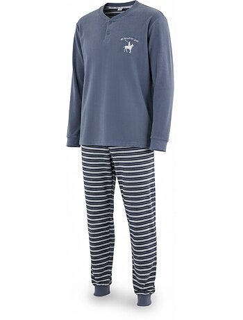 Pijama hombre forrado polar escudo bordado ozabi