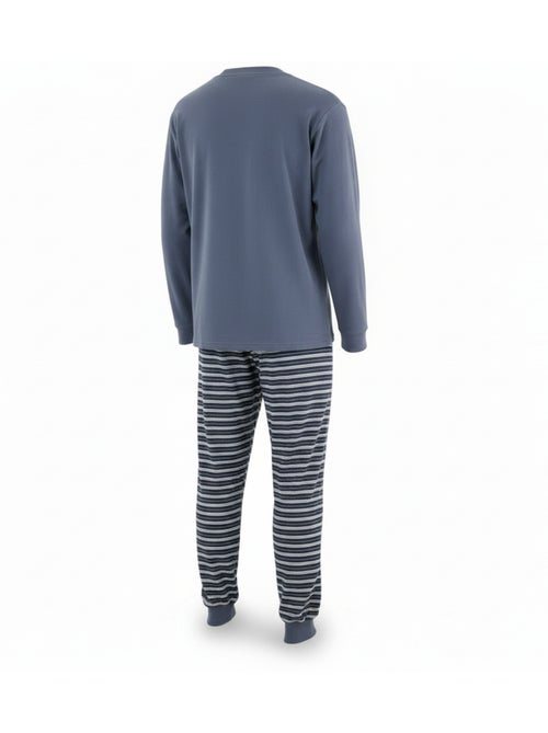 Pijama hombre forrado polar escudo bordado ozabi - Kiabi