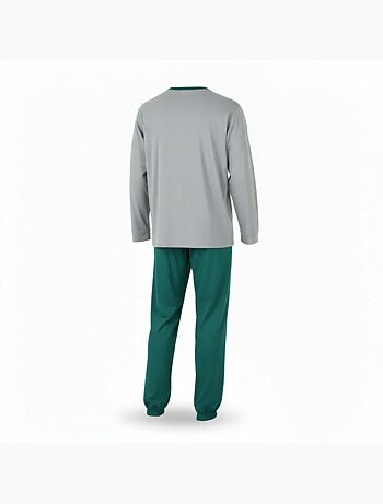 Pijama hombre forrado polar escudo bordado ozabi