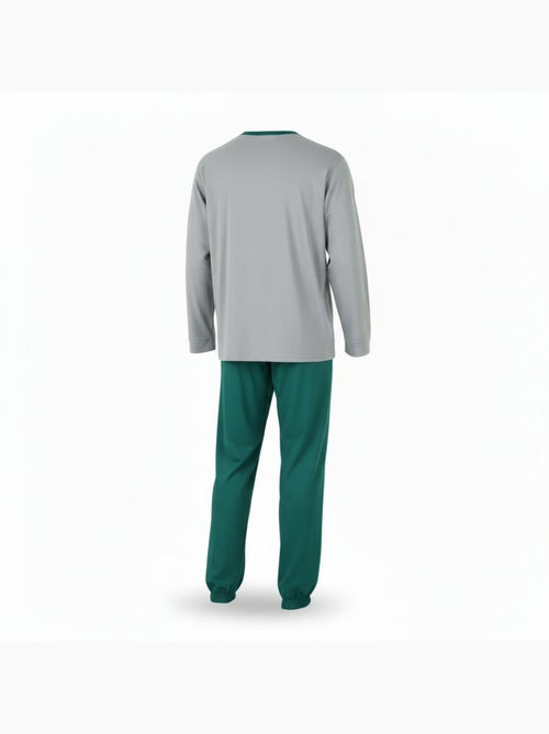 Pijama hombre forrado polar escudo bordado ozabi - Kiabi Pijama hombre forrado polar escudo bordado ozabi - Kiabi