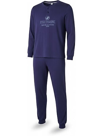 Pijama hombre forro polar estampado bordado ozabi