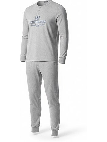 Pijama hombre forro polar estampado bordado ozabi