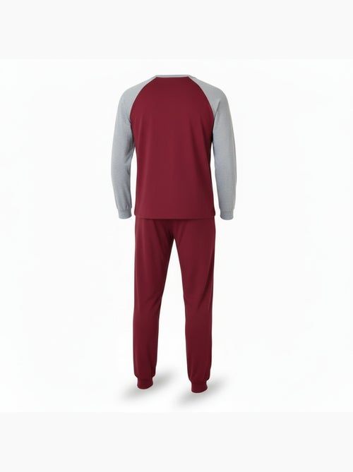 Pijama hombre forro polar raglan bordado ozabi - Kiabi