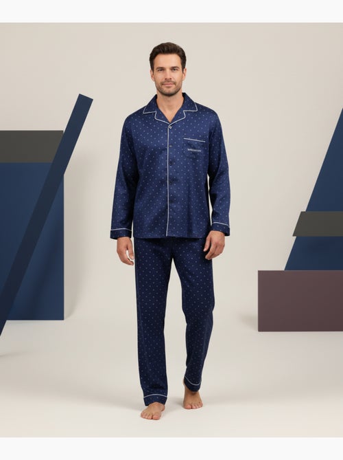 Pijama Hombre Invierno Polar Abotonado C2529 - Kiabi Pijama Hombre Invierno Polar Abotonado C2529 - Kiabi