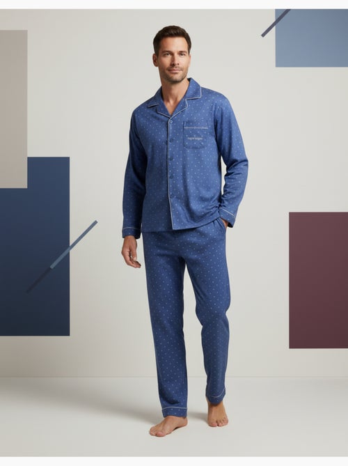 Pijama Hombre Invierno Polar Abotonado C2529 - Kiabi Pijama Hombre Invierno Polar Abotonado C2529 - Kiabi