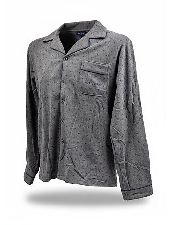 Pijama Hombre Invierno Polar Abotonado C2529