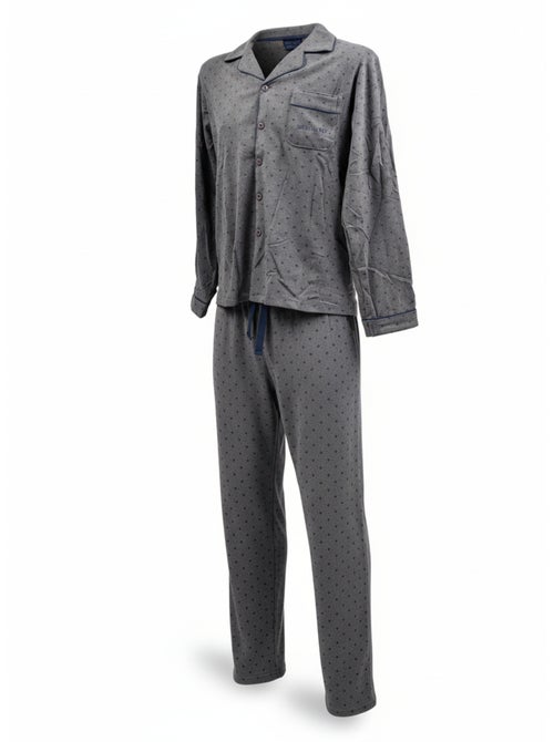 Pijama Hombre Invierno Polar Abotonado C2529 - Kiabi Pijama Hombre Invierno Polar Abotonado C2529 - Kiabi