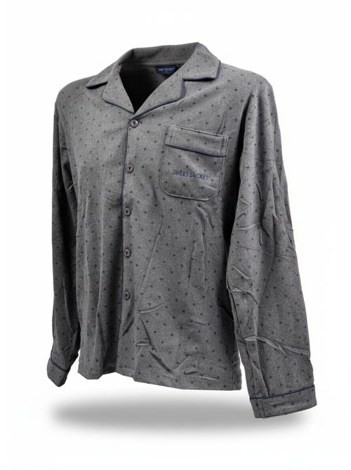 Pijama Hombre Invierno Polar Abotonado C2529 - Kiabi Pijama Hombre Invierno Polar Abotonado C2529 - Kiabi