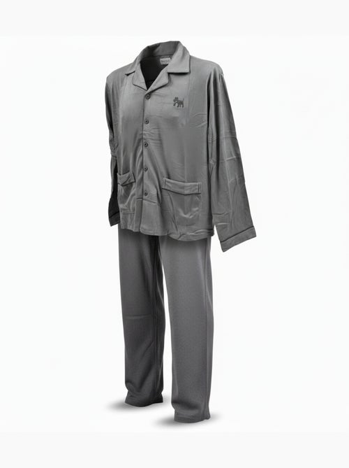 Pijama Hombre Invierno Polar Abotonado C2530 - Kiabi
