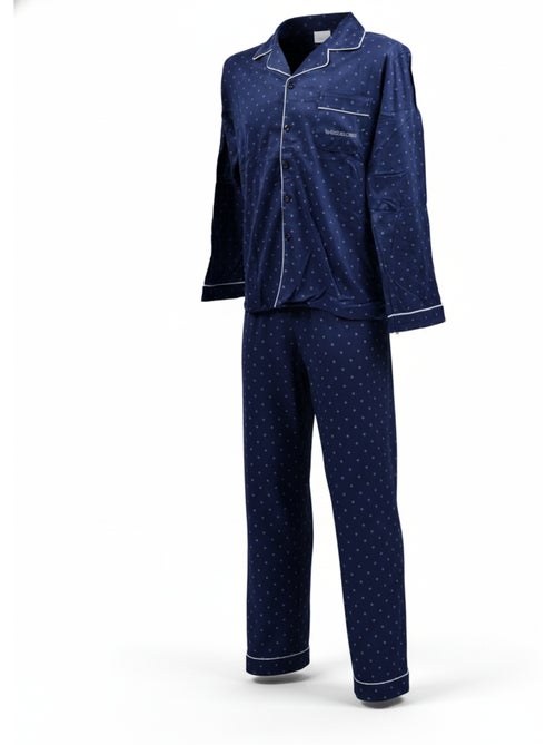 Pijama Hombre Invierno Polar Botonado C2529 - Kiabi