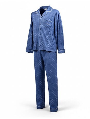 Pijama Hombre Invierno Polar Botonado C2529