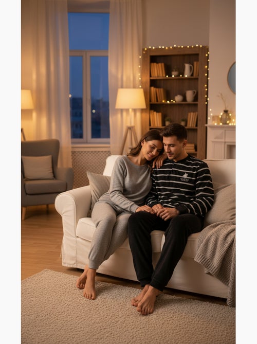 Pijama Hombre Invierno Polar SECRET CLUB Z2653 - Kiabi