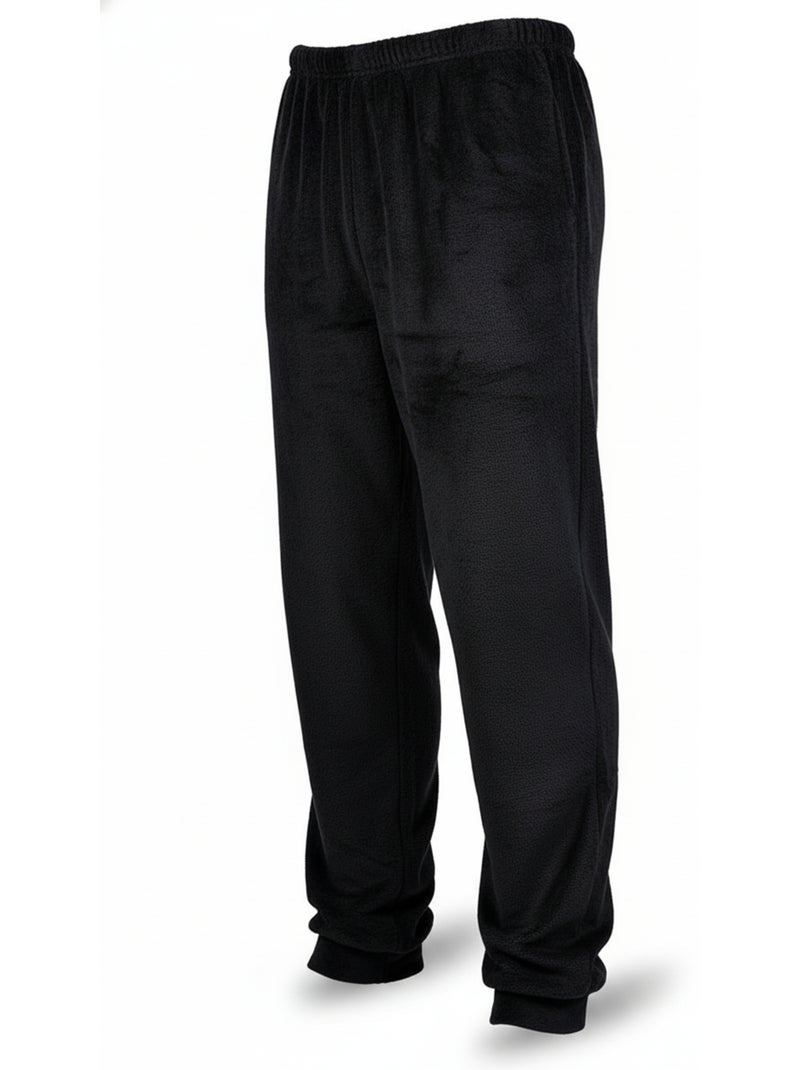 Pijama Hombre Invierno Polar SECRET CLUB Z2653 Negro - Kiabi