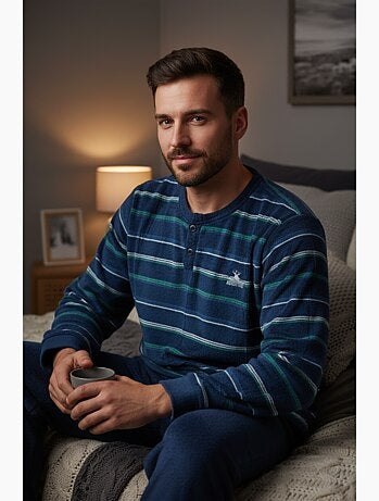 Pijama Hombre Invierno Polar Suave ADVENTURE J2565
