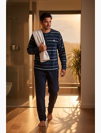 Pijama Hombre Invierno Polar Suave ADVENTURE J2565