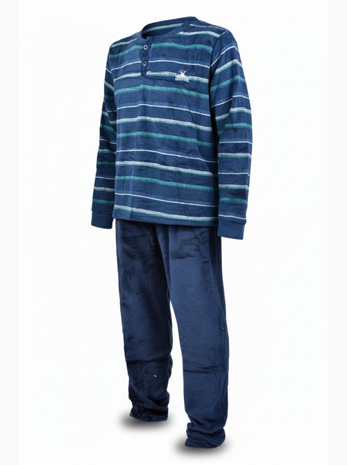 Pijama Hombre Invierno Polar Suave ADVENTURE J2565 - Kiabi