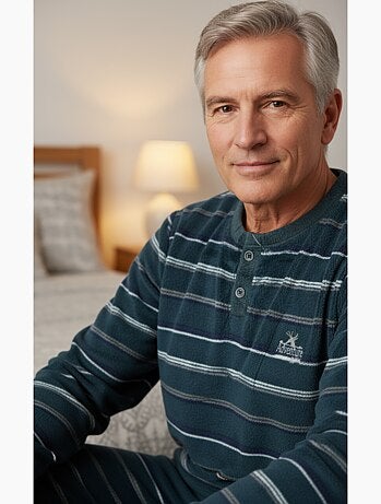 Pijama Hombre Invierno Polar Suave ADVENTURE J2565