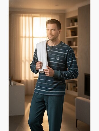 Pijama Hombre Invierno Polar Suave ADVENTURE J2565