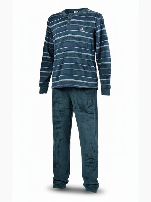 Pijama Hombre Invierno Polar Suave ADVENTURE J2565 - Kiabi