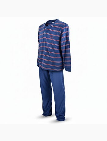 Pijama Hombre Invierno Polar Suave RAYAS Z2654