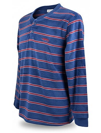 Pijama Hombre Invierno Polar Suave RAYAS Z2654