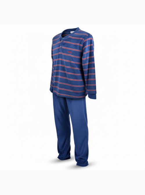 Pijama Hombre Invierno Polar Suave RAYAS Z2654 - Kiabi
