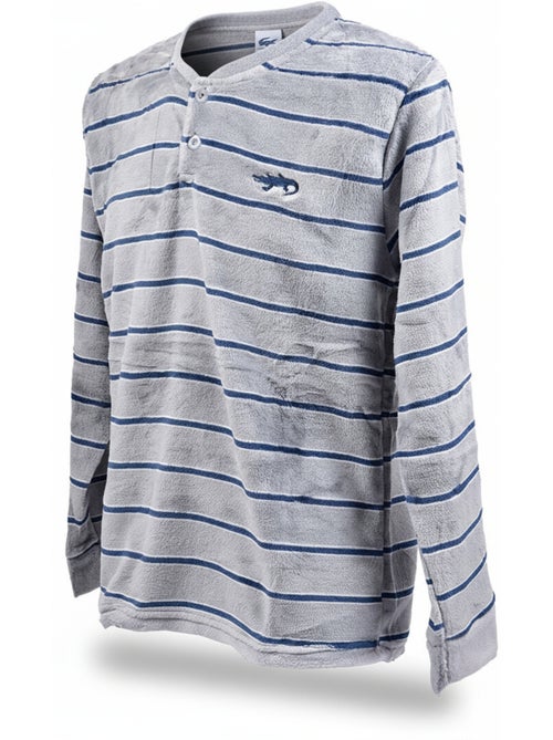 Pijama Hombre Invierno Polar Suave RAYAS Z2654 - Kiabi
