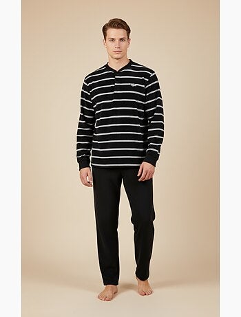 Pijama Hombre Invierno Polar Suave RAYURE Z2654