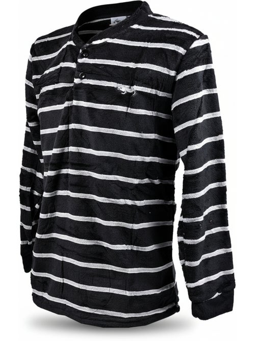 Pijama Hombre Invierno Polar Suave RAYURE Z2654 - Kiabi
