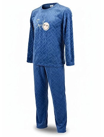 Pijama Hombre Invierno Polar Suave SMILE Pack de 2