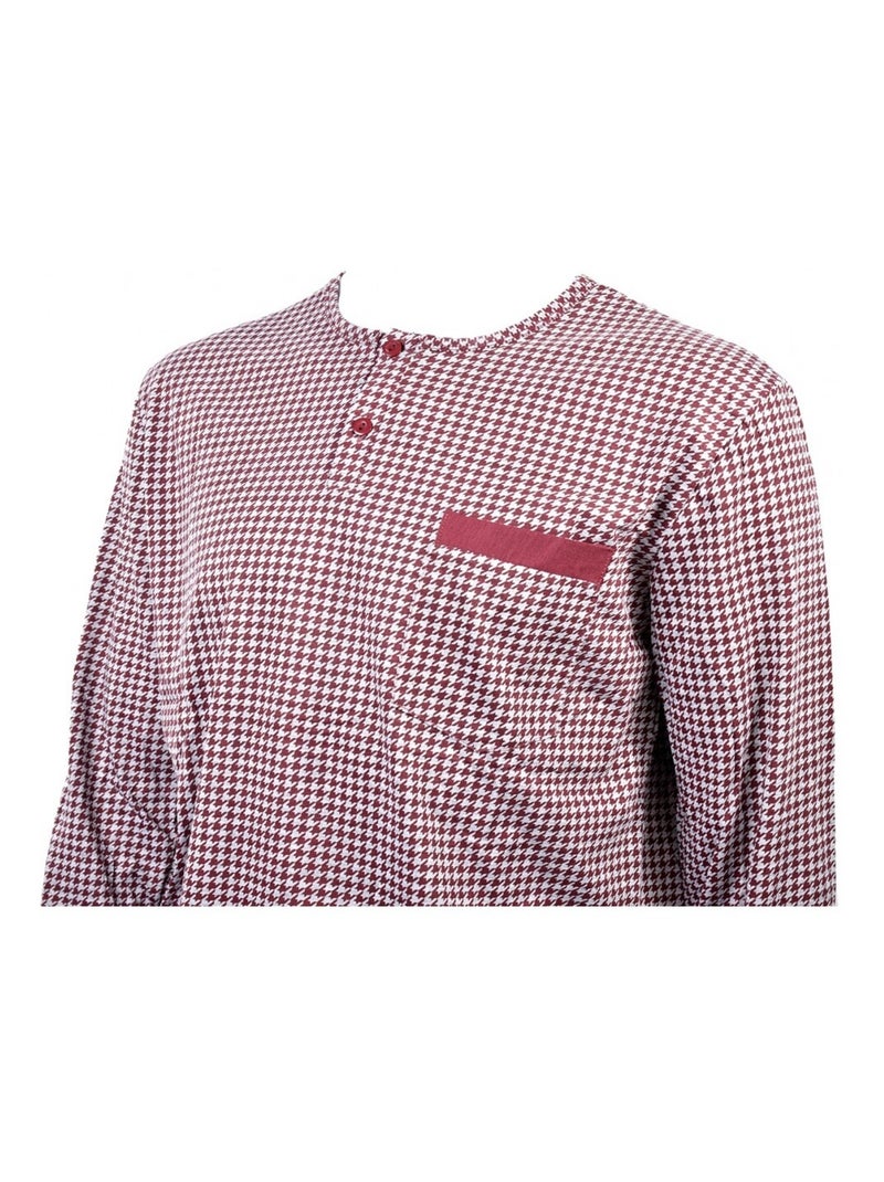 Pijama Hombre Largo Eco Burdeos - Kiabi