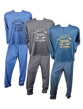 Pijama Hombre Largo SWEET SECRET - Pack de 3