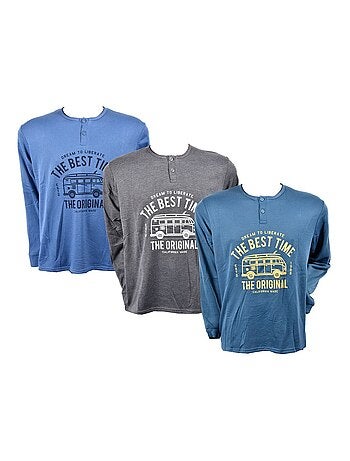 Pijama Hombre Largo SWEET SECRET - Pack de 3