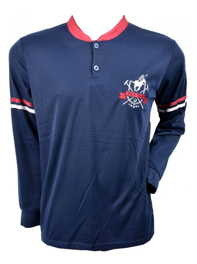 Pijama Hombre Largo SWEET SECRET Azul marino - Kiabi