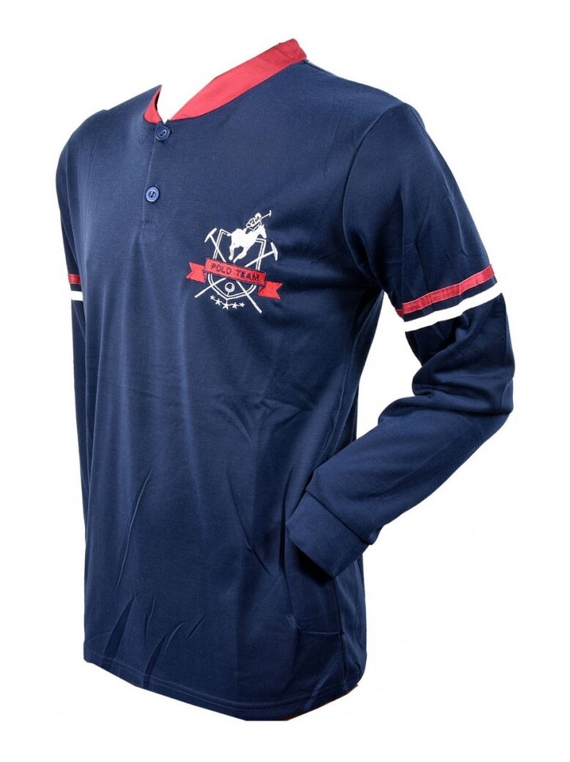 Pijama Hombre Largo SWEET SECRET Azul marino - Kiabi