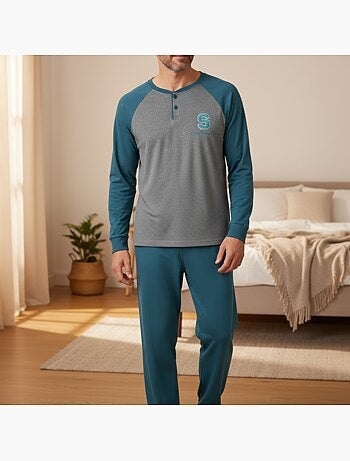 Pijama hombre polar bicolor ozabi sweet secret club