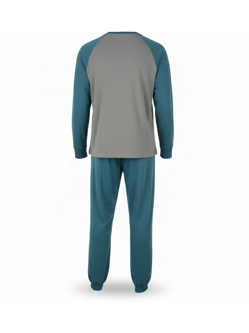 Pijama hombre polar bicolor ozabi sweet secret club Azul - Kiabi