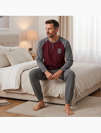 Pijama hombre polar bicolor ozabi sweet secret club