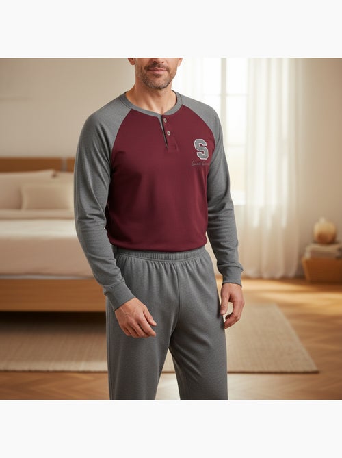 Pijama hombre polar bicolor ozabi sweet secret club - Kiabi